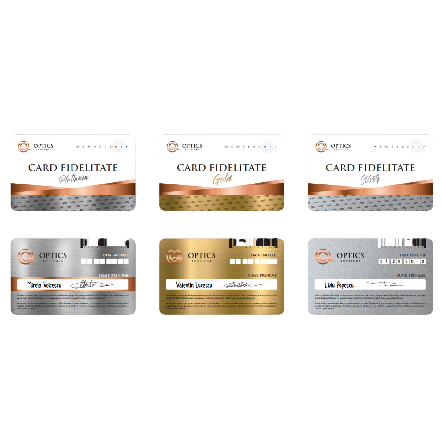 Card de fidelitate optica